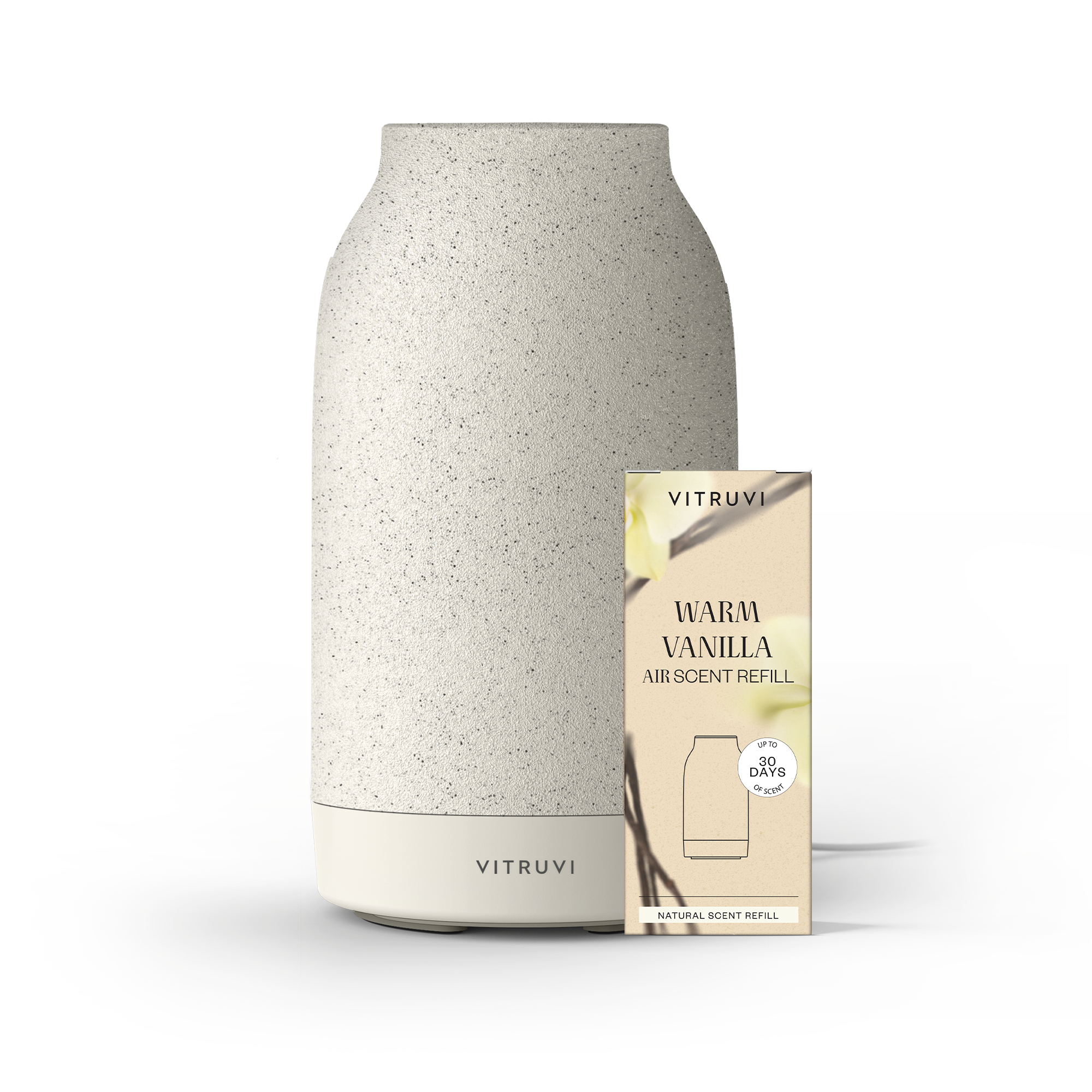 Air Waterless Diffuser - Starter Kit with Warm Vanilla Refill