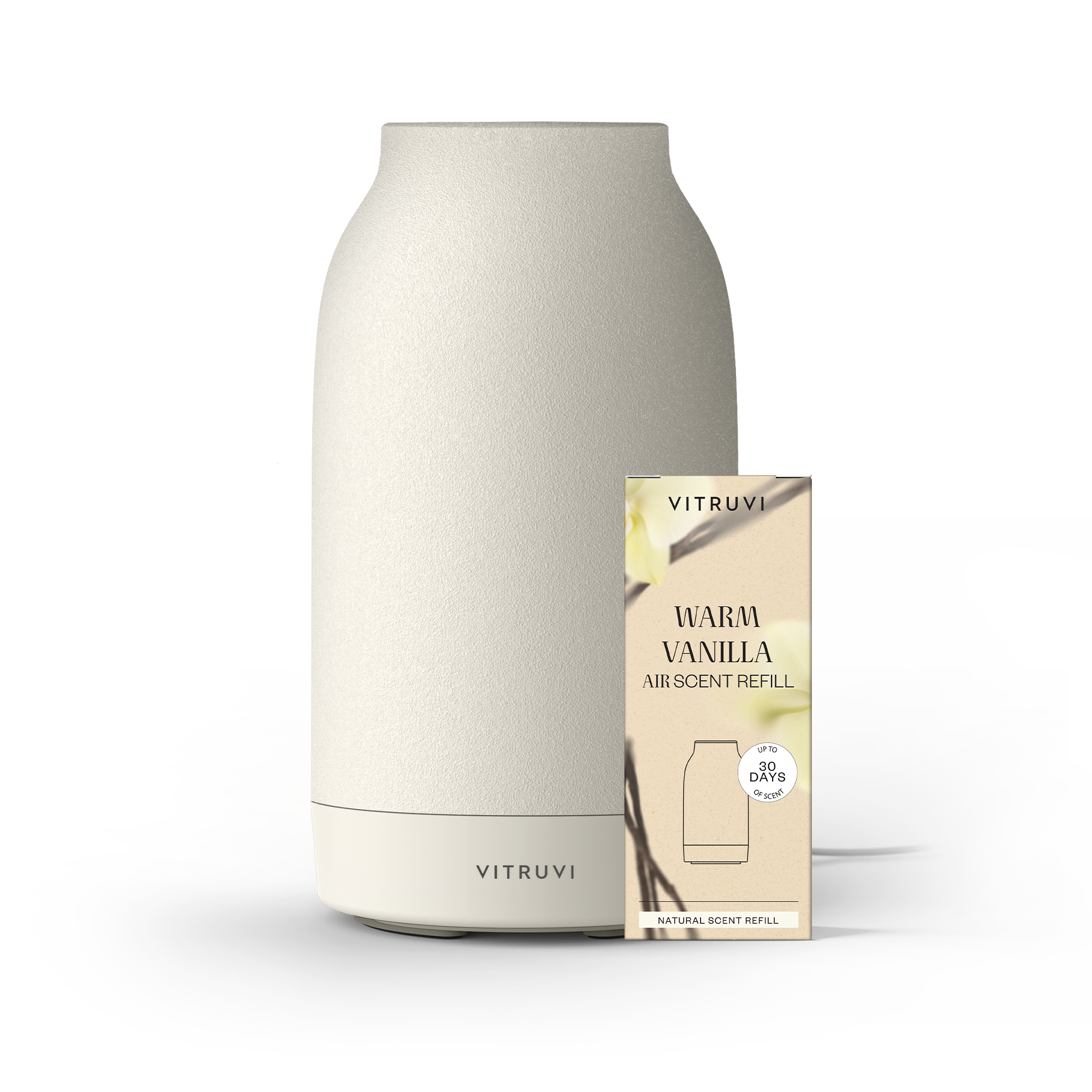 Air Waterless Diffuser - Starter Kit with Warm Vanilla Refill